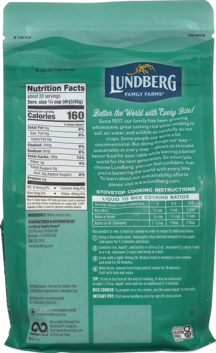 slide 11 of 14, Lundberg Family Farms Arborio White Gourmet Rice 32 oz, 32 oz