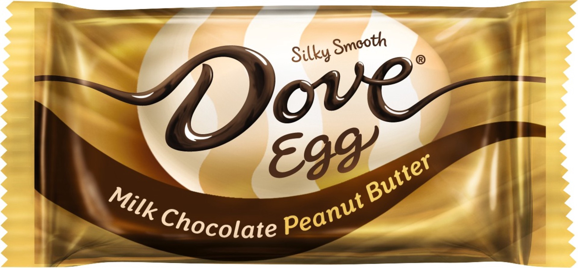 slide 1 of 3, DOVE, Easter Egg Milk Chocolate Peanut Butter Candy Bag, 1 oz