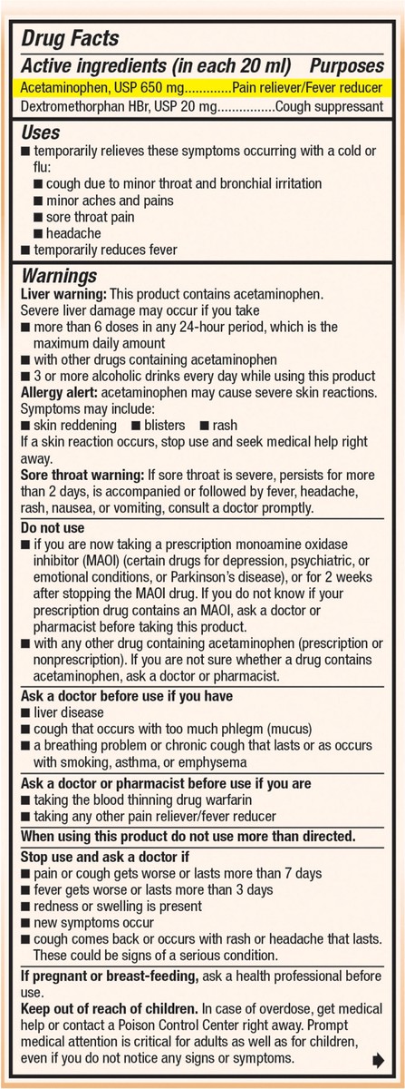 slide 5 of 9, Robitussin Honey CF Max Day Adult Syrup for Severe Cough, Sore Throat, & Flu with Real Honey, 8 oz, 8 oz