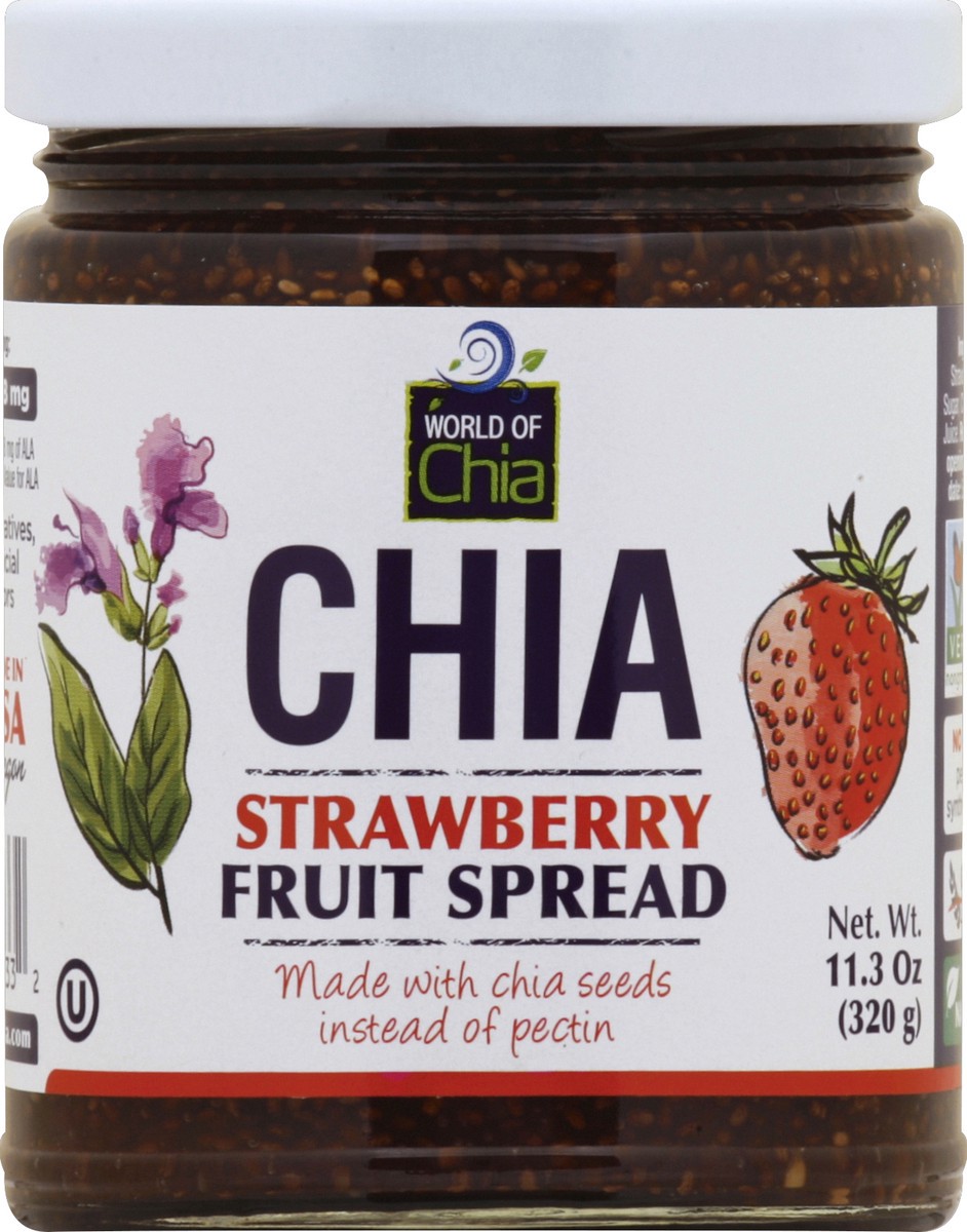 slide 2 of 2, World of Chia World Of Chia Strawberry Fruit Spread, 11.3 oz