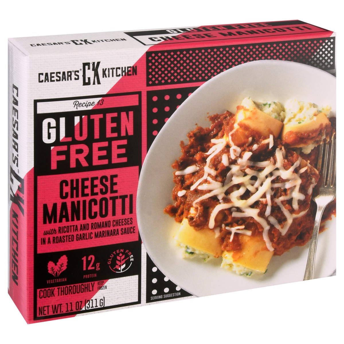 slide 3 of 13, Caesar's Kitchen Gluten Free Cheese Manicotti 11 oz Box, 11 oz