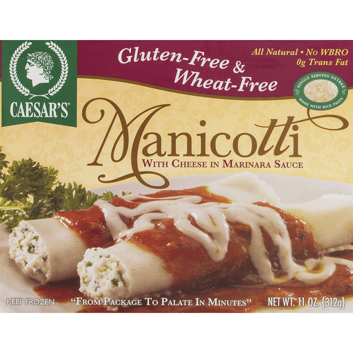 slide 4 of 9, Caesar's Manicotti With Cheese In Marinara Sauce, 11 oz