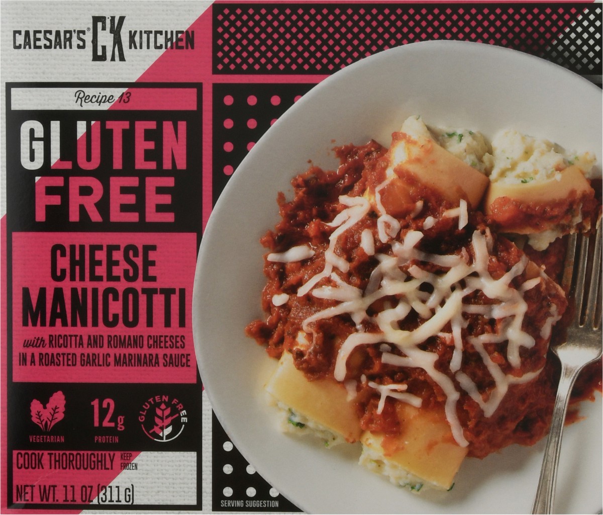 slide 1 of 13, Caesar's Kitchen Gluten Free Cheese Manicotti 11 oz Box, 11 oz