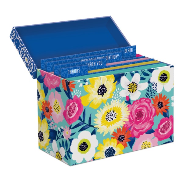 slide 1 of 8, Lady Jayne All-Occasion Note Cards with Envelopes, Assorted Bright Florals, 16 ct; 3 1/2 in x 4 3/4 in