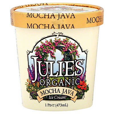 slide 1 of 1, Julie's Organic Mocha Java Ice Cream, 1 pint