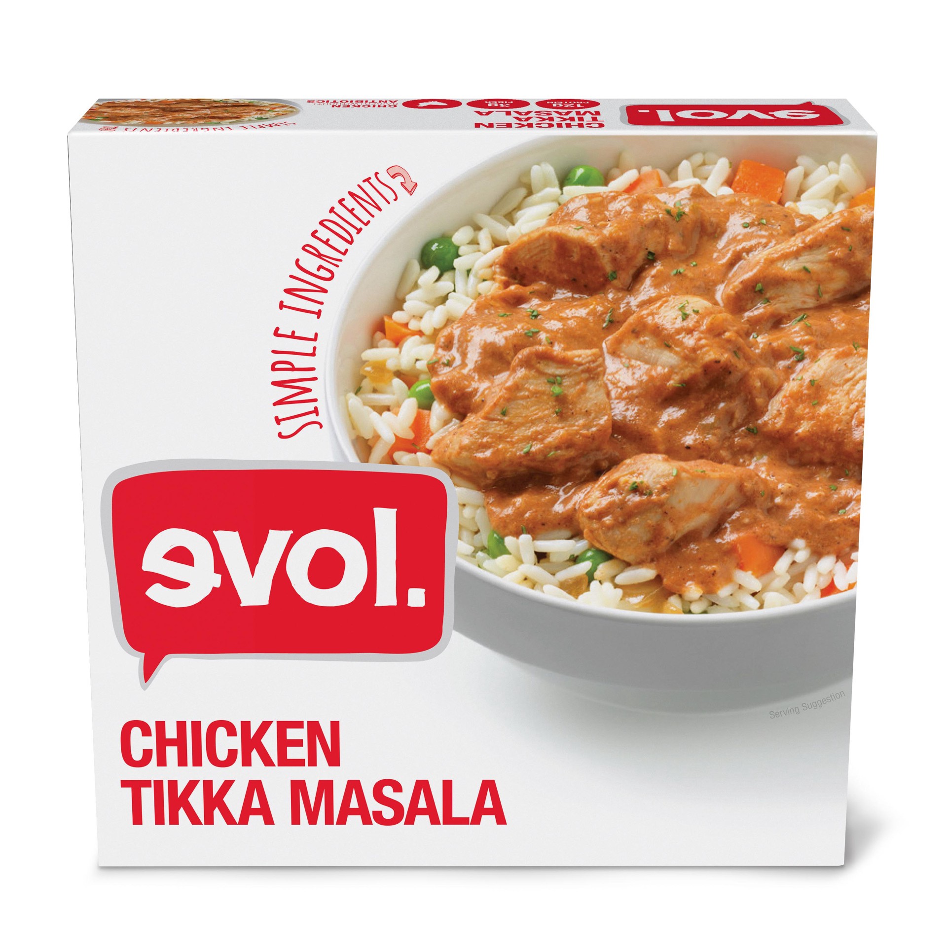 slide 1 of 5, Evol Chicken Tikka Masala, Gluten Free, Single Serve Frozen Meal, 9 oz., 9 oz