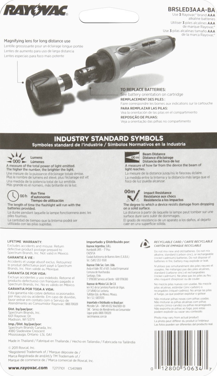 slide 3 of 3, Rayovac Flashlight 1 ea, 1 ct