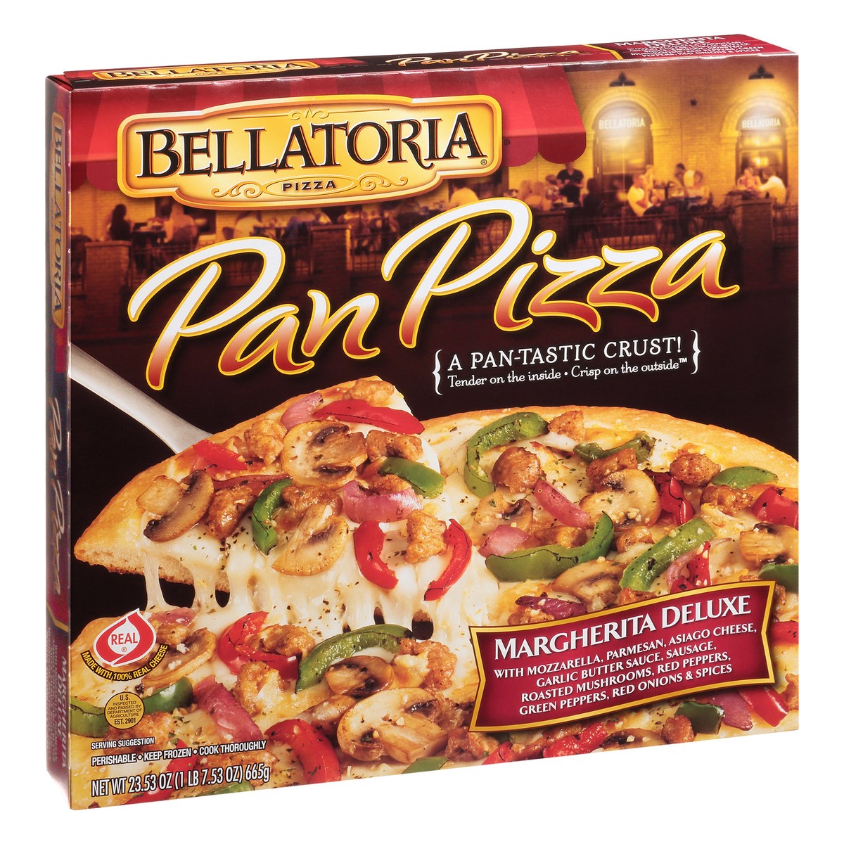 slide 5 of 10, Bellatoria Pan Pizza, 23.5 oz