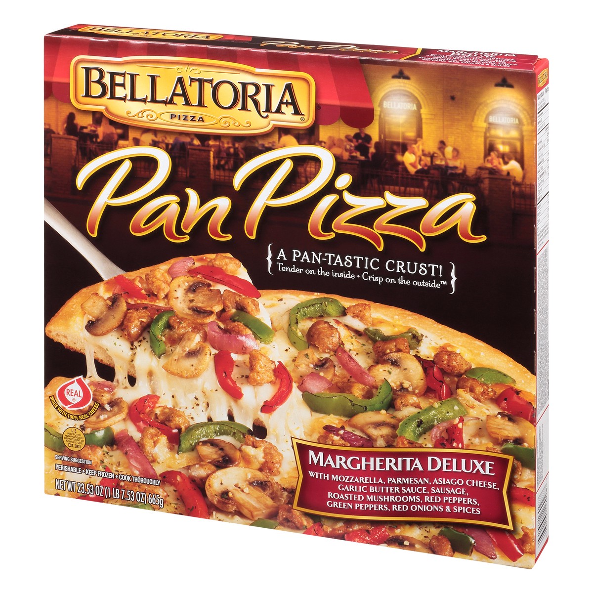 slide 3 of 10, Bellatoria Pan Pizza, 23.5 oz