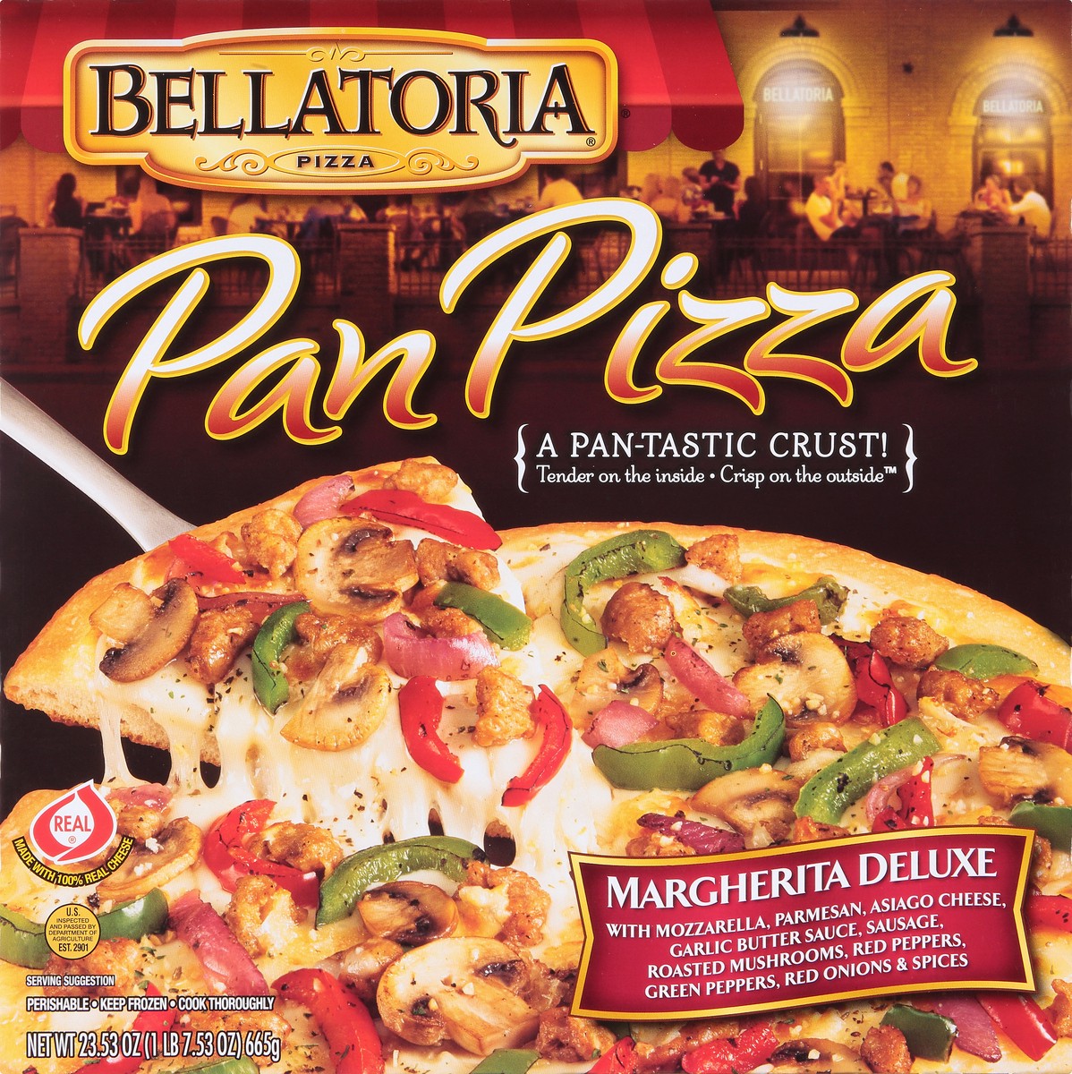 slide 7 of 10, Bellatoria Pan Pizza, 23.5 oz