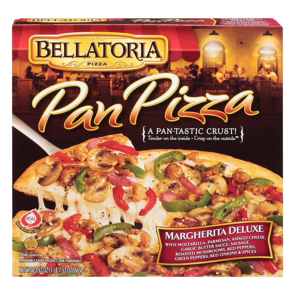 slide 1 of 10, Bellatoria Pan Pizza, 23.5 oz