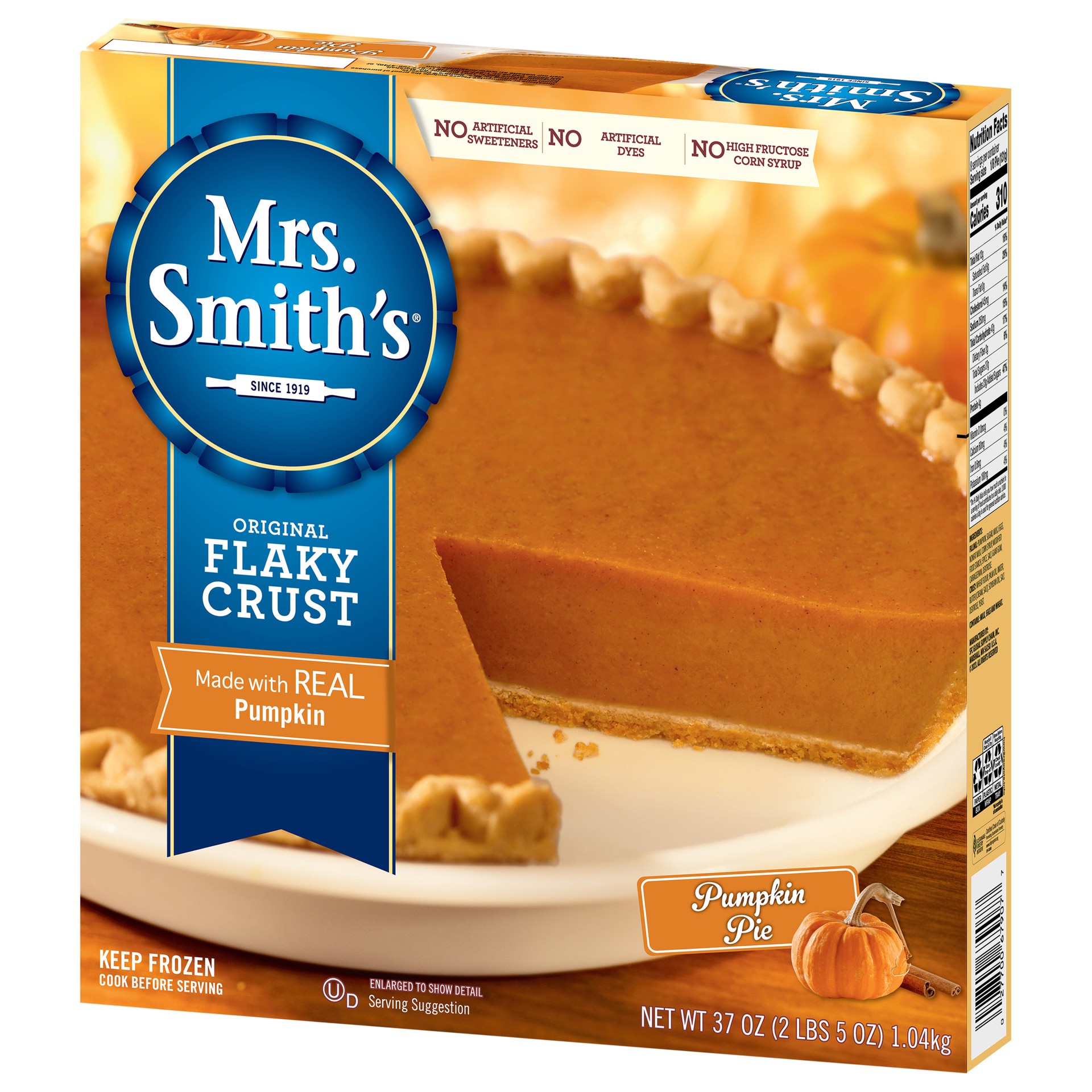 slide 4 of 4, Mrs. Smith's Original Flaky Crust Pumpkin Pie, 2.31 lb