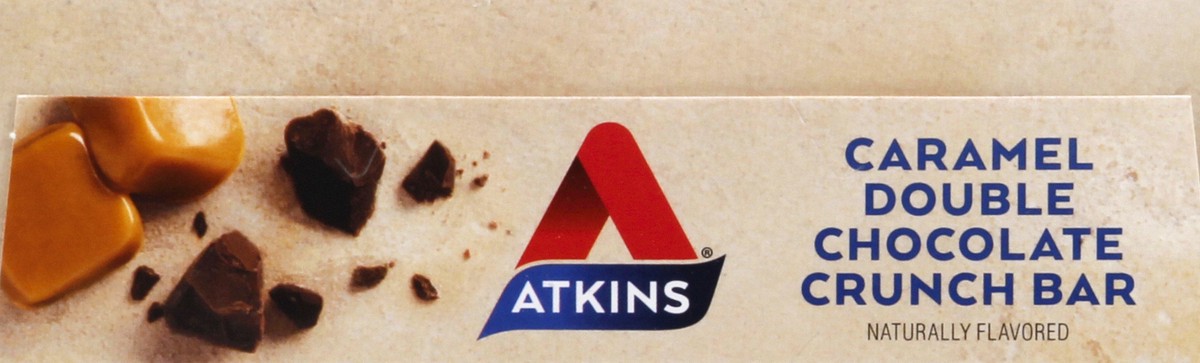 slide 4 of 12, Atkins Caramel Double Chocolate Crunch Snack Bar, 5 ct; 1.55 oz