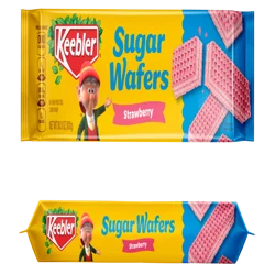 KEEBLER Sugar Wafers Strawberry, Pantry Pack, 8.8oz / 249g