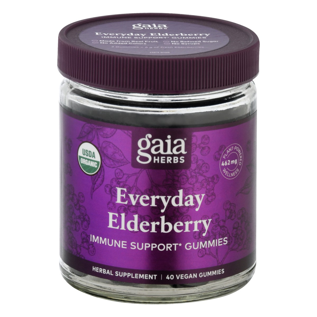 slide 1 of 9, Gaia Herbs Gummies Everyday Elderberry 40 ea, 40 ct