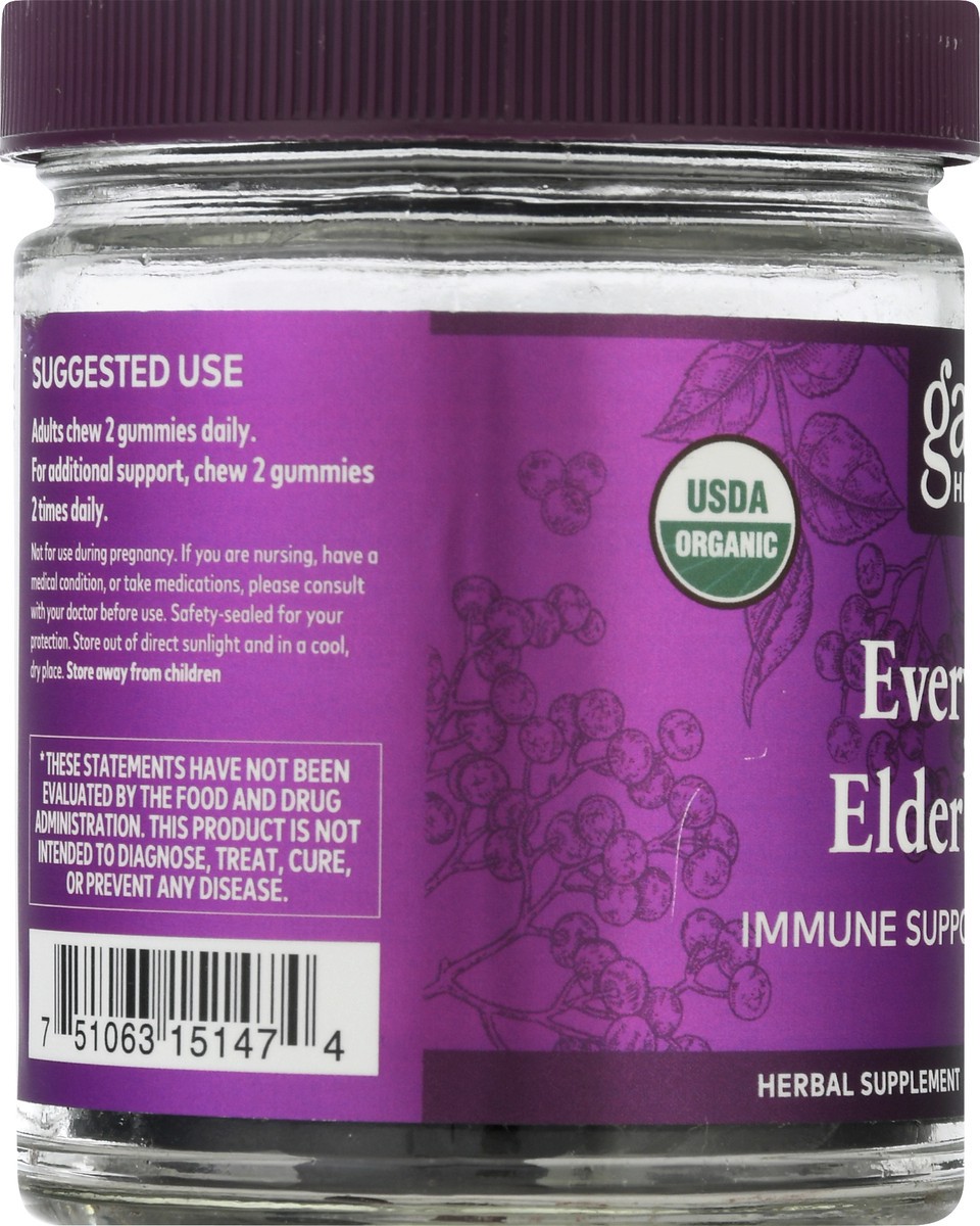 slide 7 of 9, Gaia Herbs Gummies Everyday Elderberry 40 ea, 40 ct