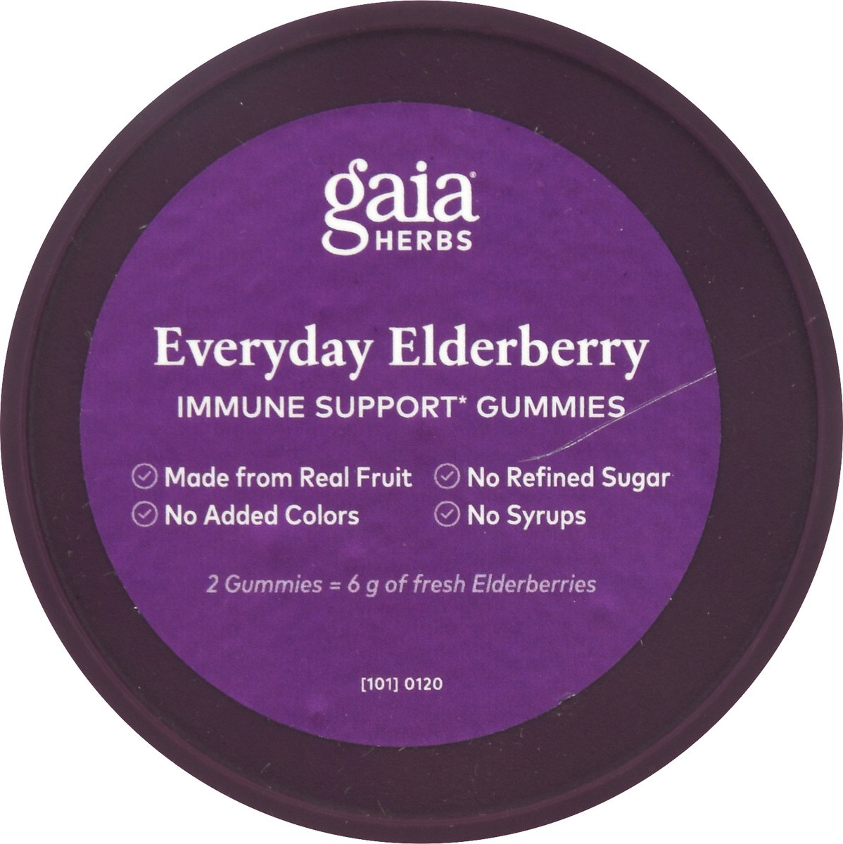 slide 9 of 9, Gaia Herbs Adult Daily Elderberry Flavor Black Elderberry 40 Vegan Gummies, 40 ct