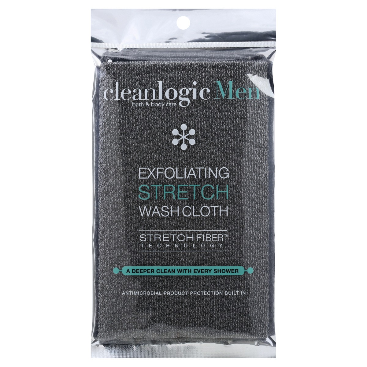 cleanlogic Men Exfoliating Stretch Wash Cloth 1 ct Shipt