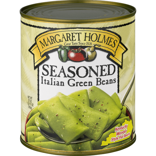 slide 9 of 9, Margaret Holmes Seasoned Italian Green Beans 27 oz, 27 oz