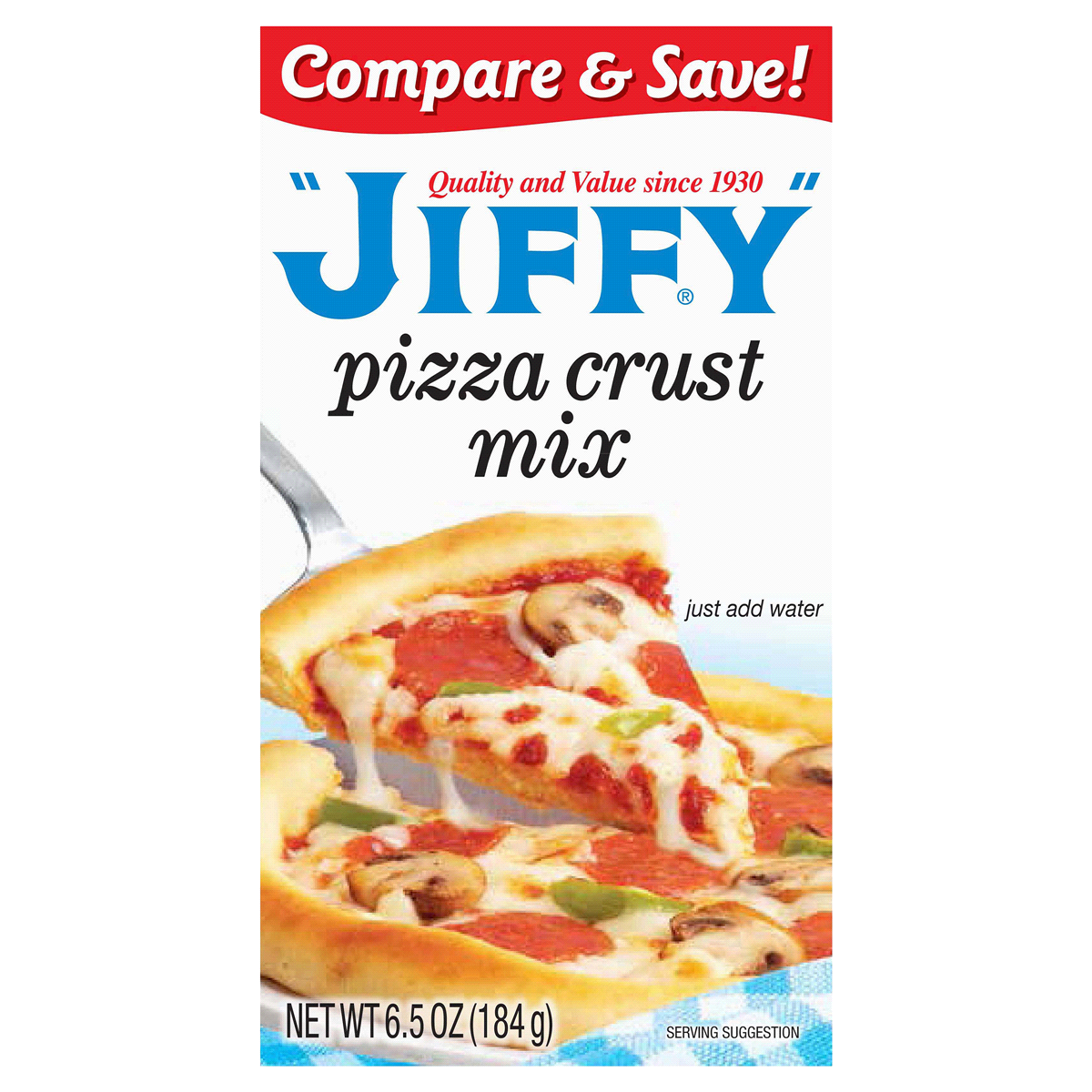 slide 1 of 4, Jiffy Pizza Crust Mix, 6.5 oz