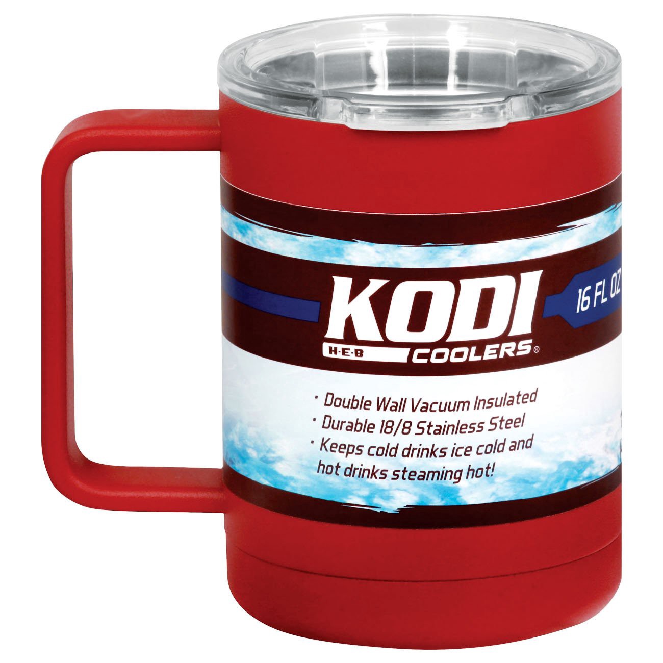 slide 1 of 1, Kodi Coffee Mug Red, 16 oz