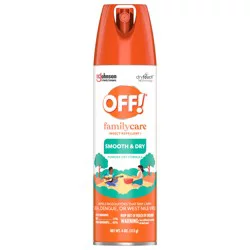 OFF! FamilyCare Mosquito Repellent Smooth & Dry Non-Greasy Spray, 4 oz