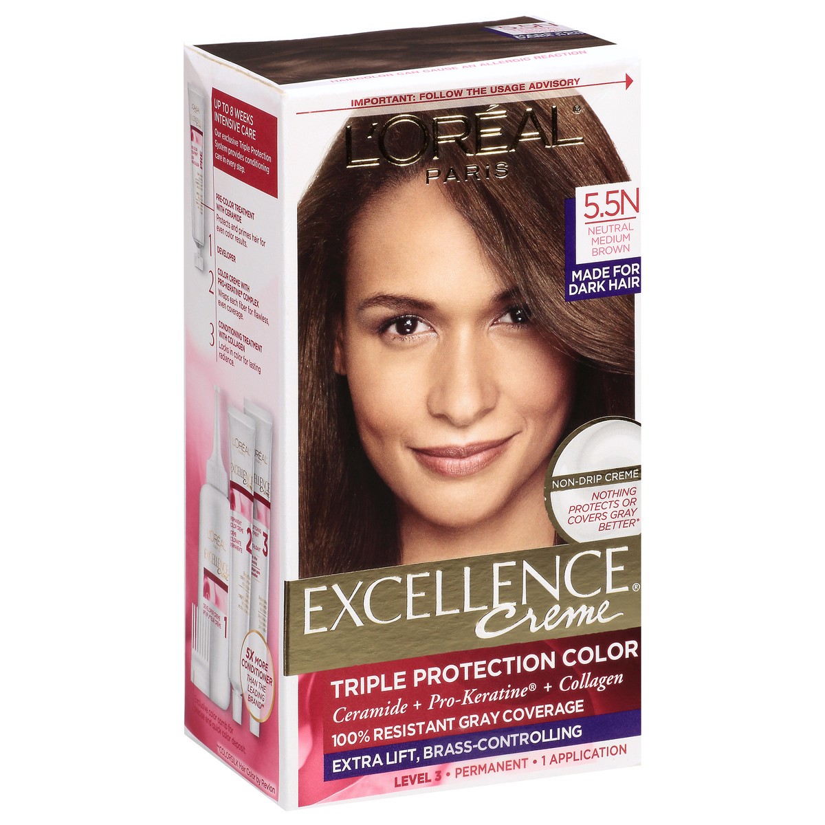 slide 2 of 9, Excellence Creme Neutral Medium Brown 5.5N Permanent Hair Color 1 ea, 1 ct