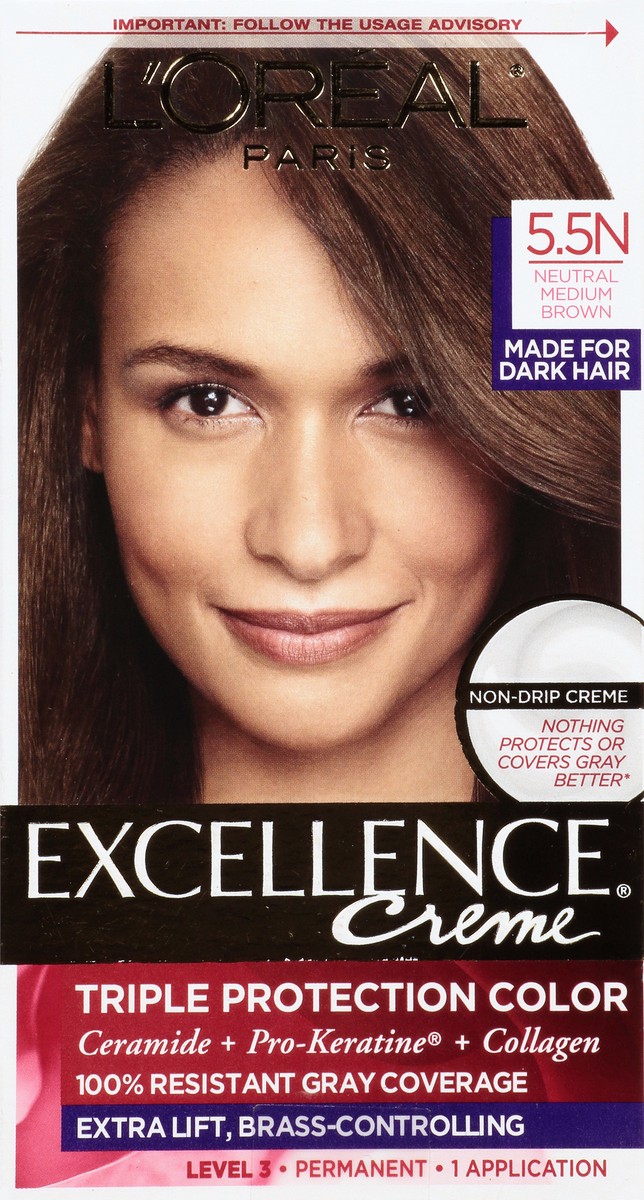 slide 6 of 9, Excellence Creme Neutral Medium Brown 5.5N Permanent Hair Color 1 ea, 1 ct
