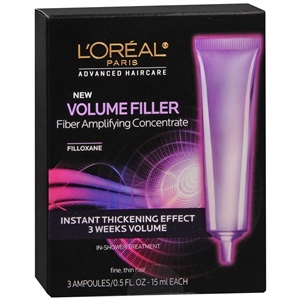 slide 1 of 1, L'Oréal Paris Advanced Haircare Volume Filler Fiber Amplifying Concentrate In-Shower Treatment, 0.5 oz