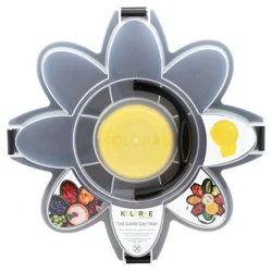 Kolorae Black & Yellow The Game Day Tray 1 Each