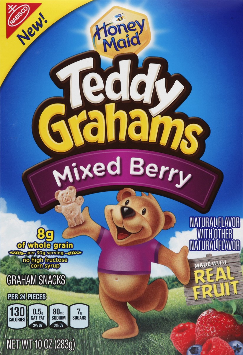 slide 4 of 5, Teddy Grahams Graham Snacks 10 oz, 10 oz