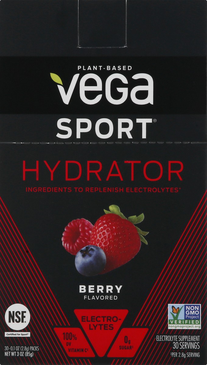 slide 3 of 13, Vega Sport Berry Flavored Hydrator Powder, 1 ct
