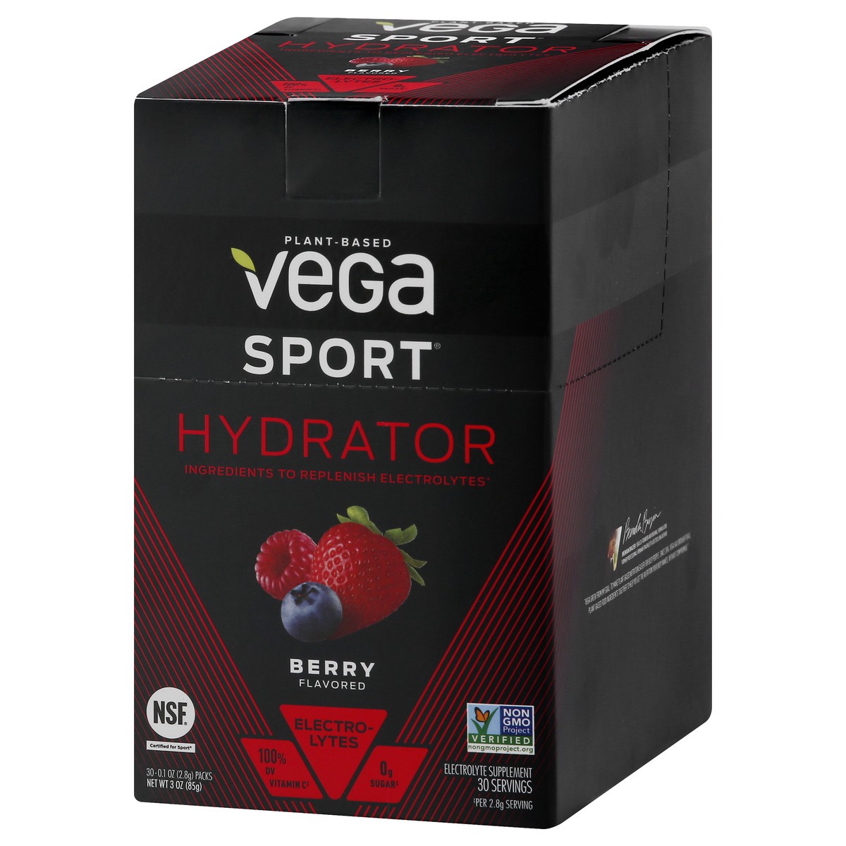 slide 7 of 13, Vega Sport Berry Flavored Hydrator Powder, 1 ct