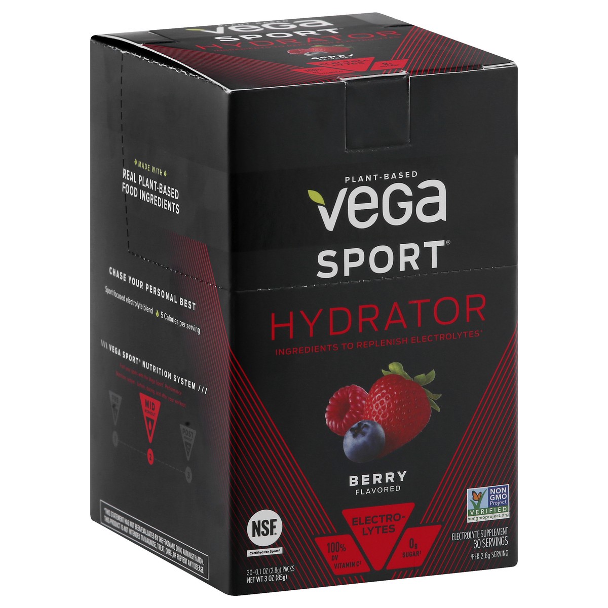 slide 10 of 13, Vega Sport Berry Flavored Hydrator Powder, 1 ct