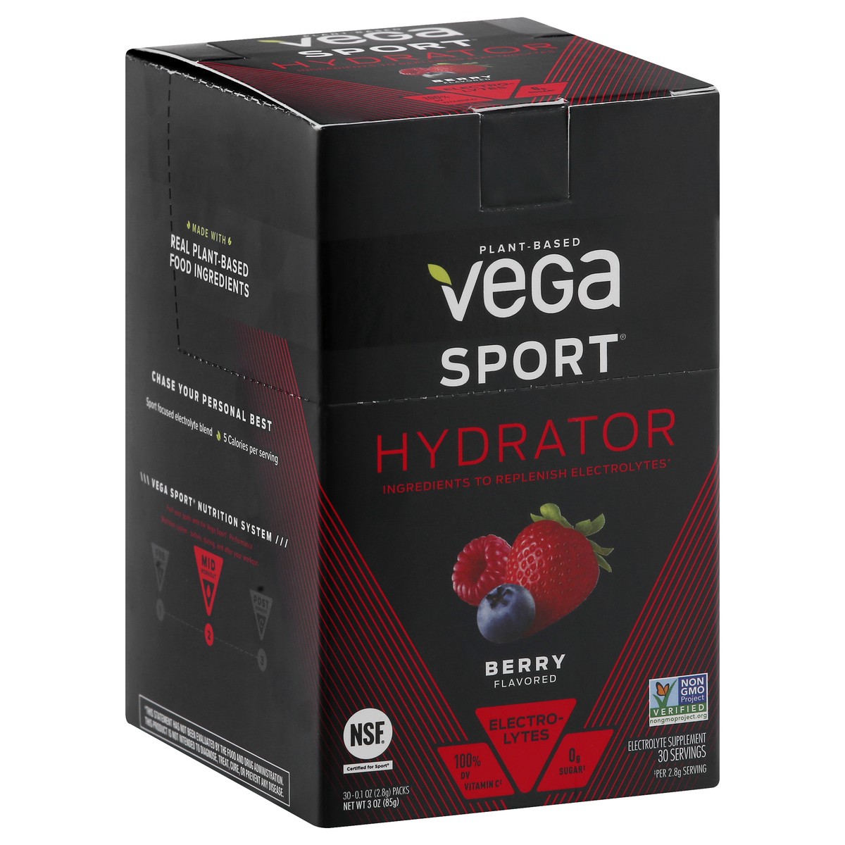 slide 11 of 13, Vega Sport Berry Flavored Hydrator Powder, 1 ct