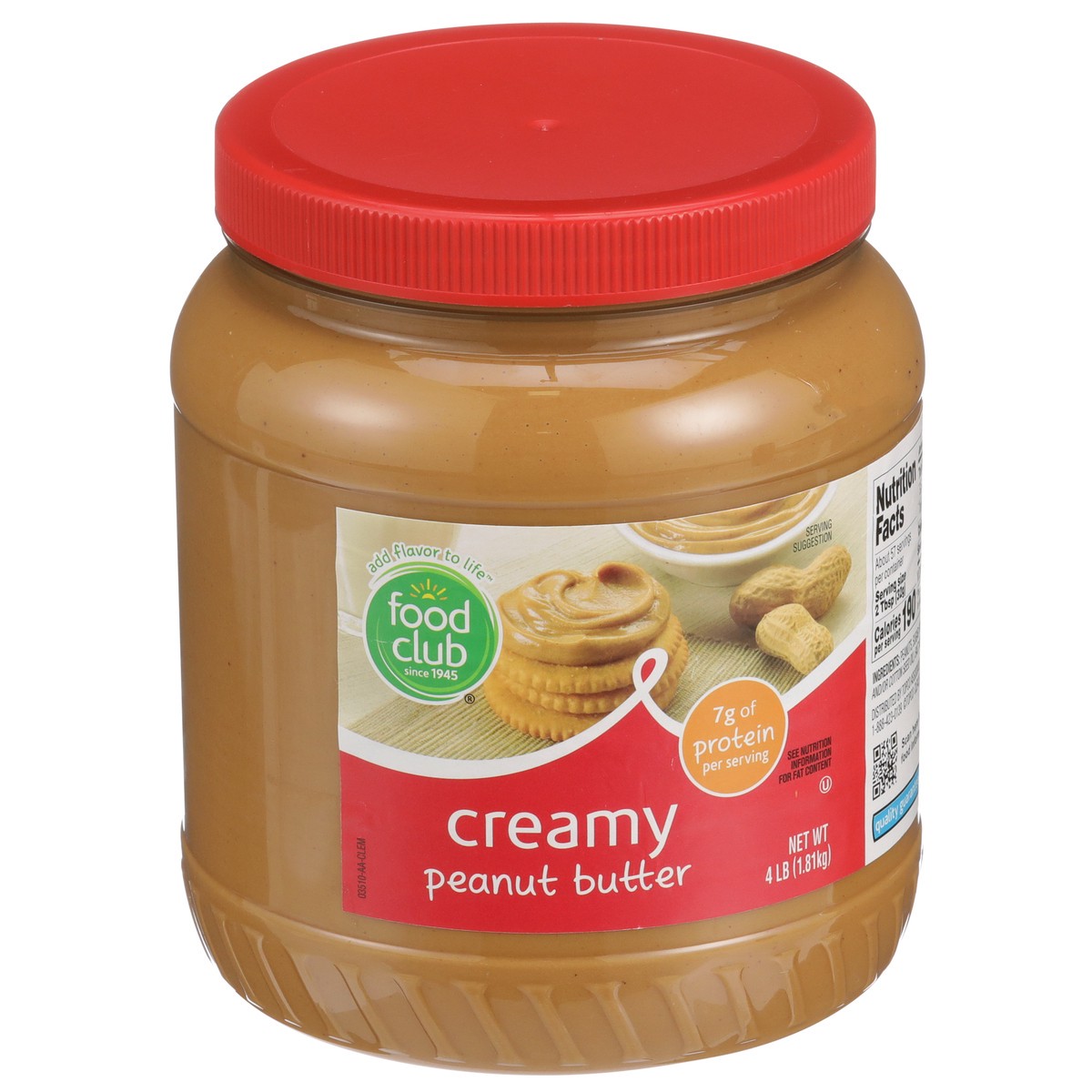 slide 2 of 9, Food Club Creamy Peanut Butter, 64 oz