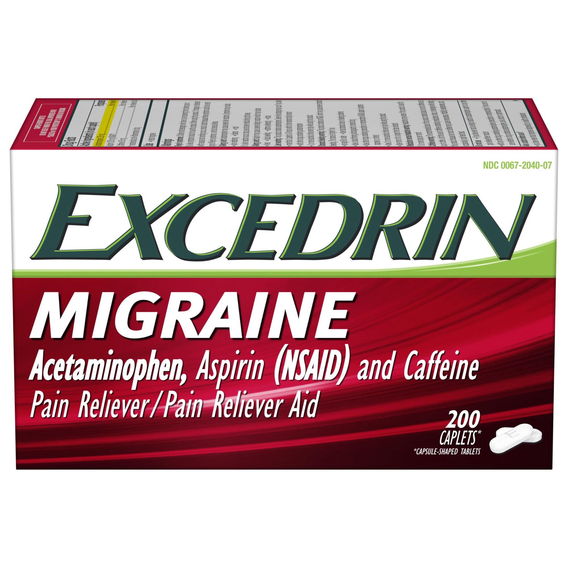 slide 1 of 8, Excedrin Migraine Caplets for Migraine Headache Relief - 200 count, 200 ct