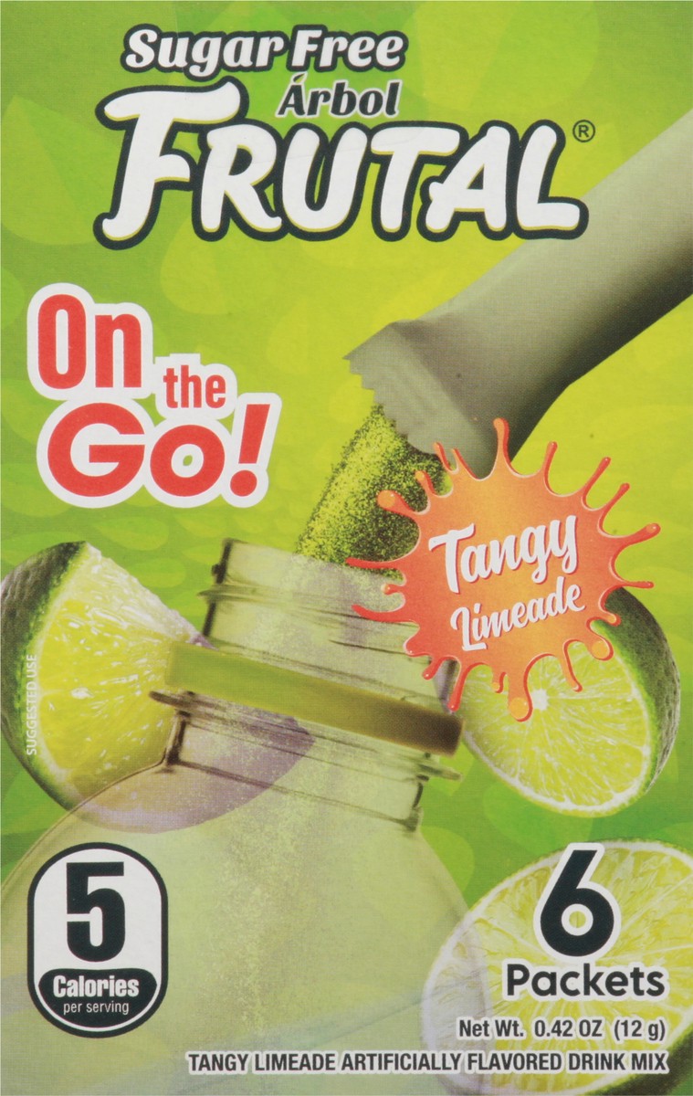 slide 6 of 13, Frutal Sugar Free On the Go! Tangy Limeade Drink Mix- 6 ct, 6 ct