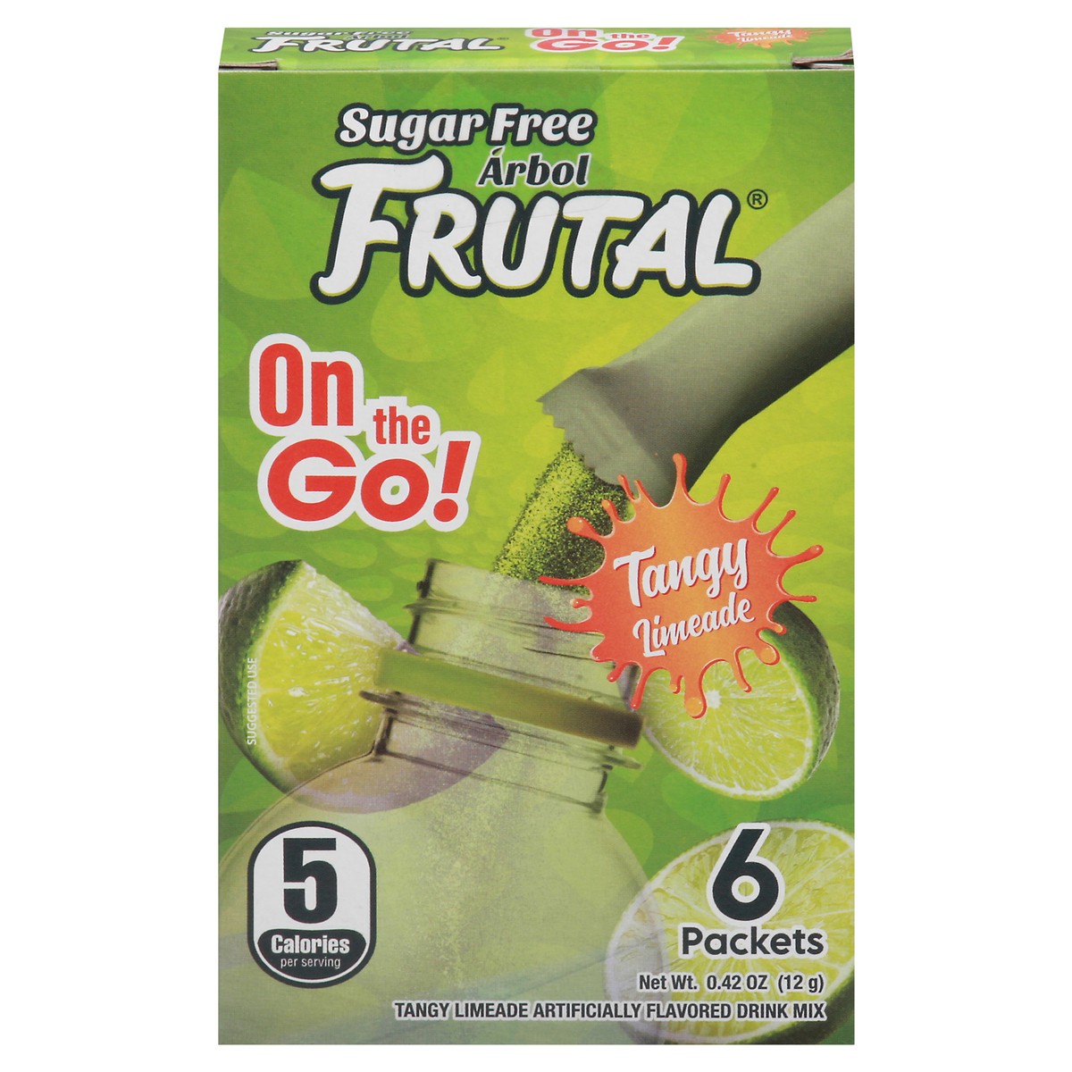 slide 13 of 13, Frutal Sugar Free On the Go! Tangy Limeade Drink Mix- 6 ct, 6 ct