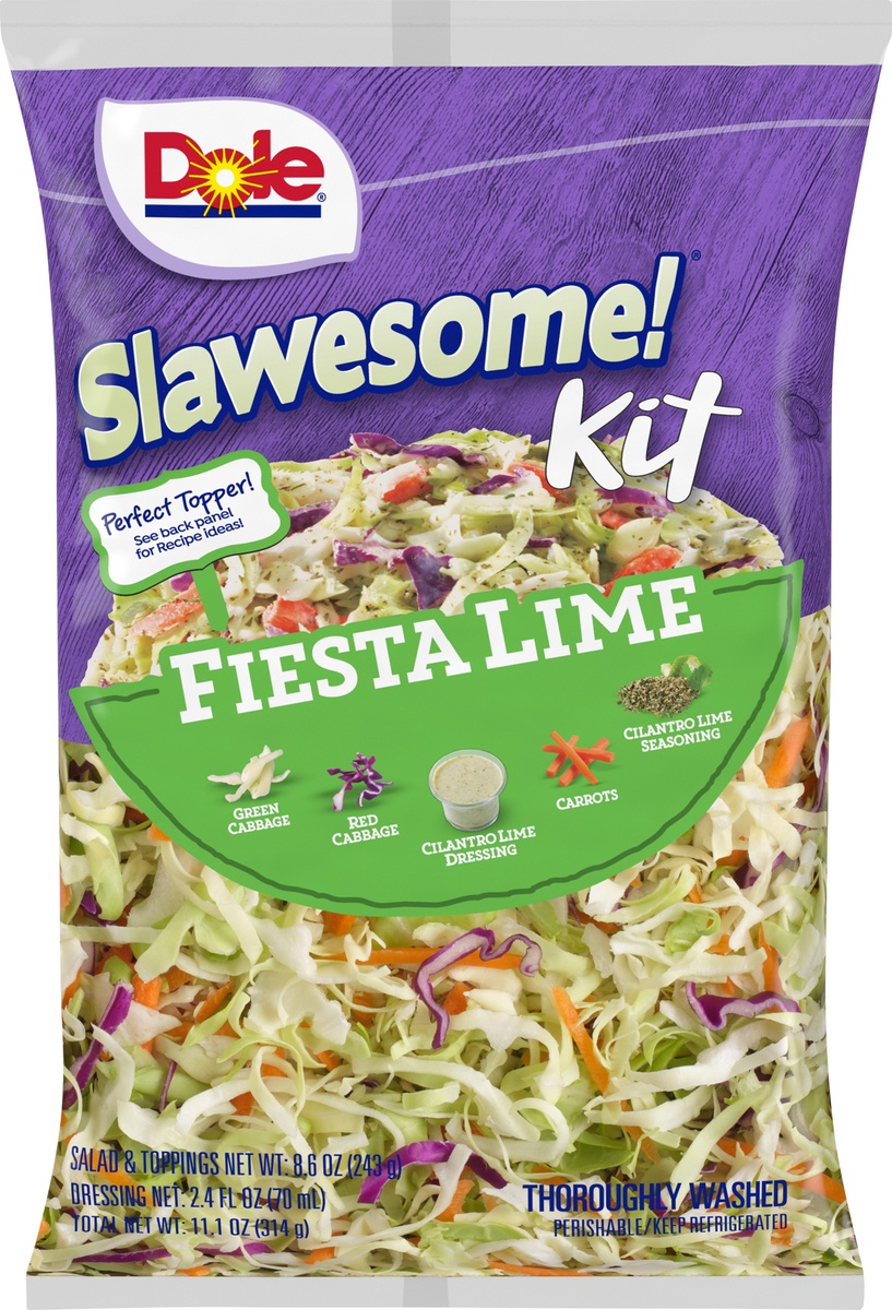 slide 6 of 7, Dole slawesome! kit, fiesta lime, 11.1 oz