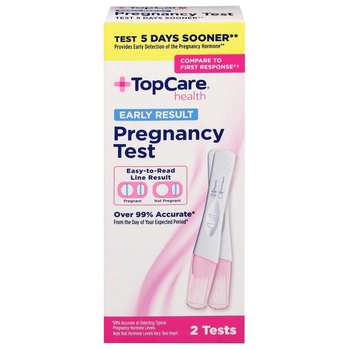 slide 1 of 16, TopCare Health Pregnancy Test - 2 ea, 2 ct