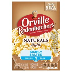 Orville Redenbacher's's Orville Redenbacher's’s Microwave Popcorn, Naturals Light Simply Salted Popcorn, 2.7 oz., 3-Count