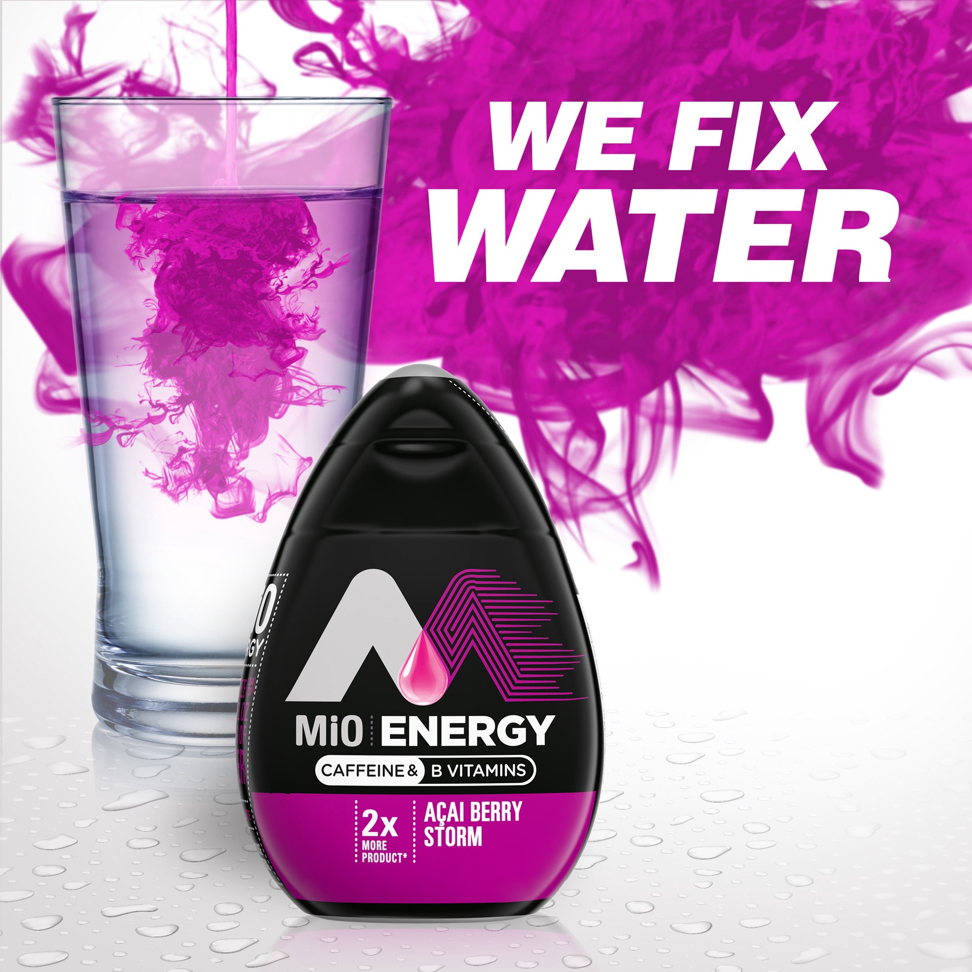 slide 3 of 5, mio Energy Acai Berry Flavored with other natural flavor Liquid Water Enhancer- 3.24 fl oz, 3.24 fl oz
