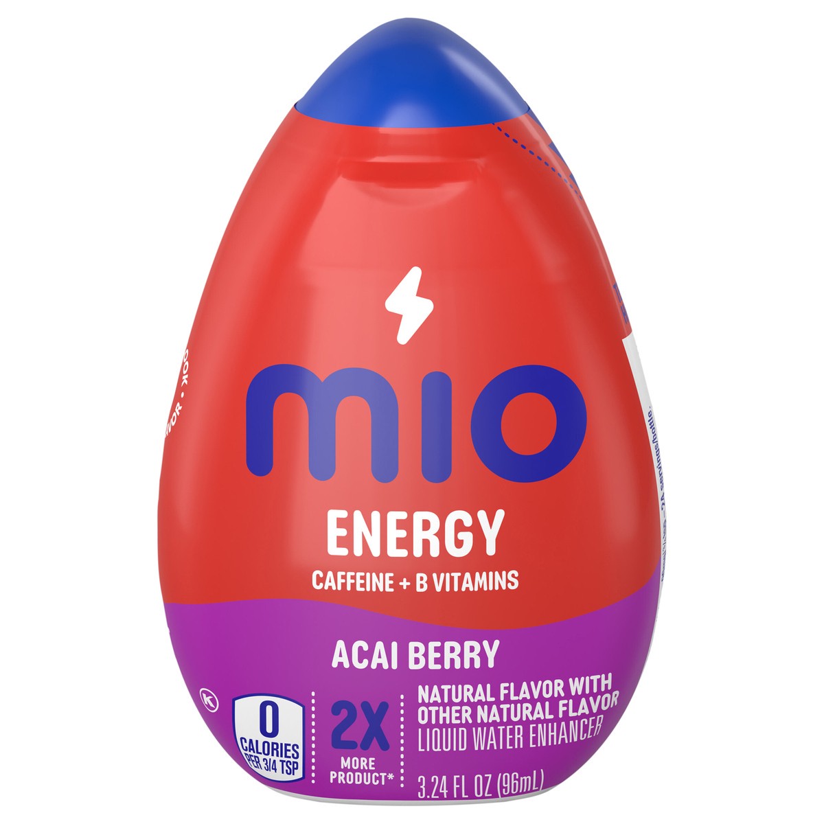 slide 1 of 5, mio Energy Acai Berry Flavored with other natural flavor Liquid Water Enhancer- 3.24 fl oz, 3.24 fl oz