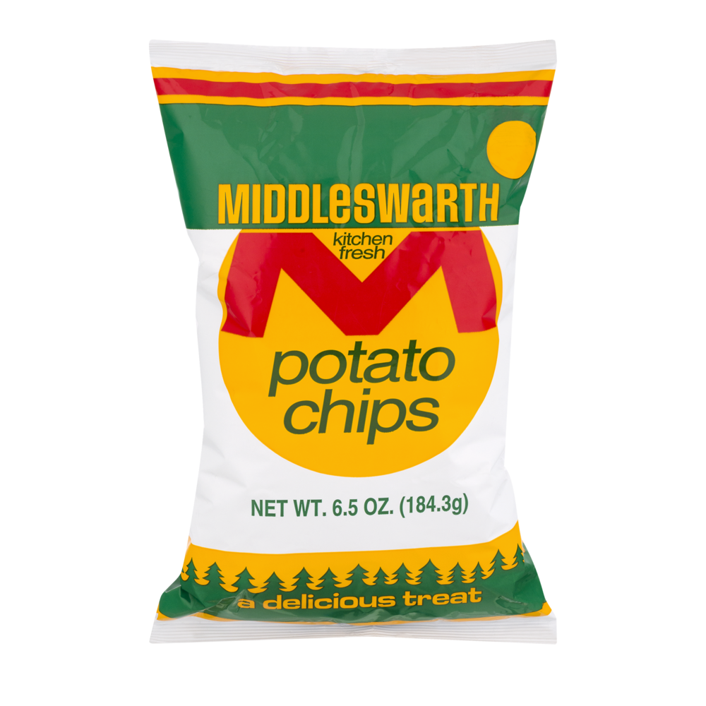 slide 1 of 5, Middleswarth Fresh Potato Chips, 6.5 oz