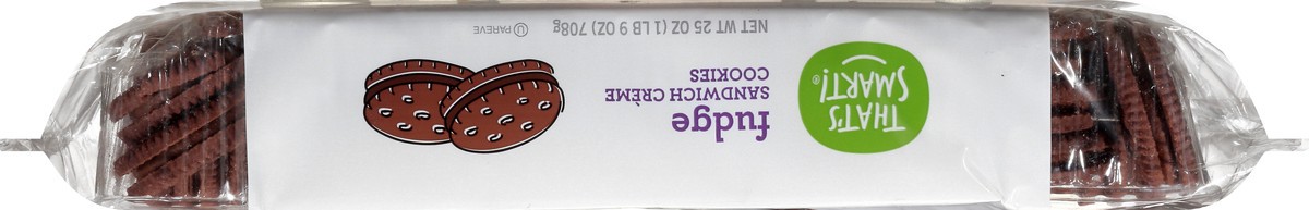 slide 2 of 9, That's Smart! Fudgy Sandwich Creme Cookies 25 oz, 25 oz