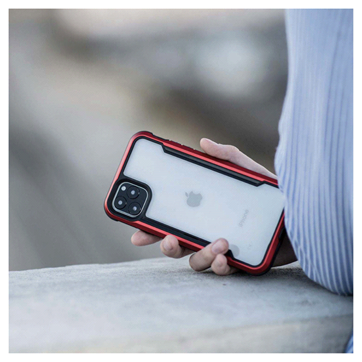 slide 6 of 21, X DORIA Defense Shield for iPhone 11, Red, xr11