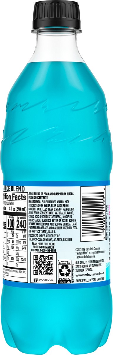 slide 4 of 7, Minute Maid Blue Raspberry Bottle- 20 fl oz, 20 fl oz