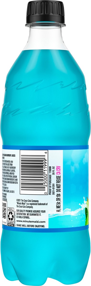 slide 7 of 7, Minute Maid Blue Raspberry Bottle- 20 fl oz, 20 fl oz