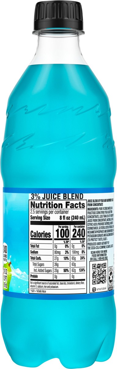 slide 3 of 7, Minute Maid Blue Raspberry Bottle- 20 fl oz, 20 fl oz